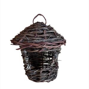 Prevue Pagoda Dark Stick 6 Inch X 4 Inches Twig Brush Covered Nest Bird Breeding